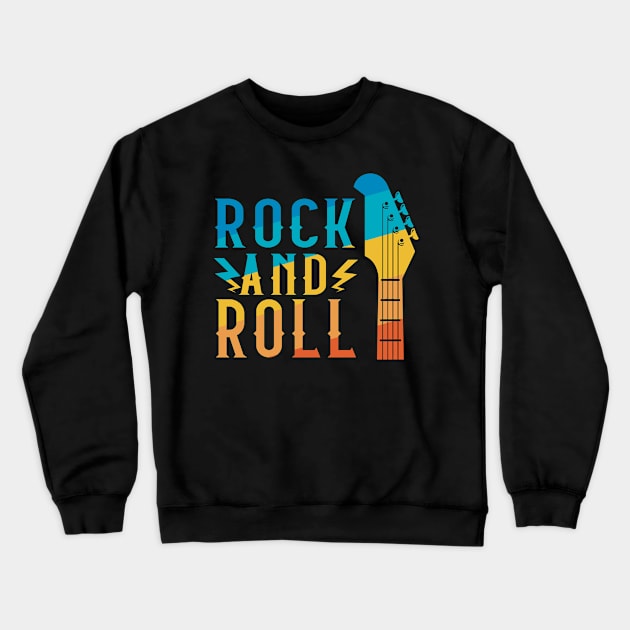 Rock and roll Crewneck Sweatshirt by zooma